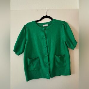 LC Lauren Conrad Vibrant Green Knit Sweater